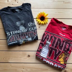 Chicago Blackhawk Short Sleeve T-shirt Bundle of 2